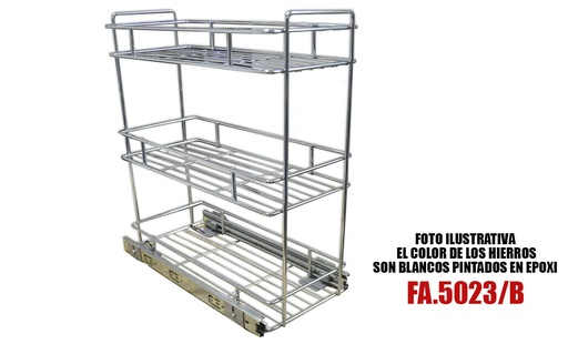 [FA.5023/B] CANASTO EXTRAIBLE 3 NIVELES TELESCOPICO COLOR 5023/B