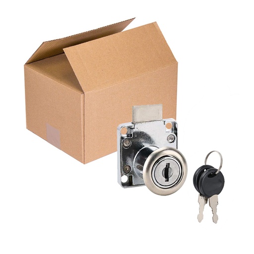 [ML.738] CERRADURA DE CAJON NIQUELADO 138-22C CAJA X 240u.