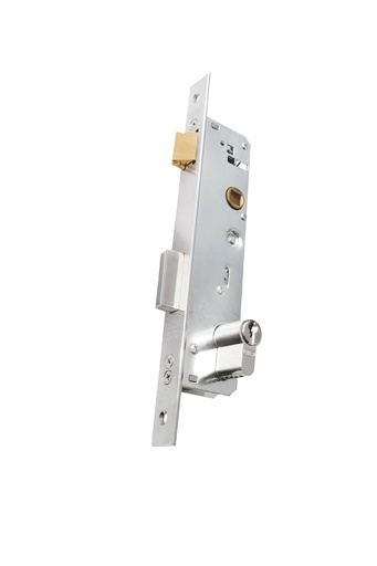 [KA.2006BL] CERRADURA KALLAY 2006 FRENTE INOX. S/CILIND. BOC. BLANCO