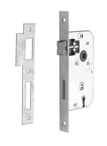 [MI.22HC06] CERRADURA PUERTA PLACA FRENTE RECTO 215x25mm 22ZHC06 MILORD