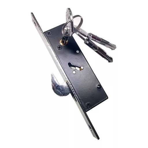 [BR.969] CERROJO DE EMBUTIR P/CORREDIZO PARANTE ANG. LLAVE CRUZ