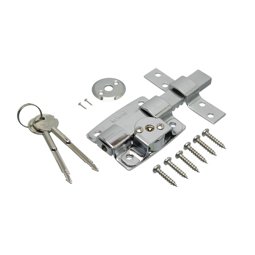 [BR.805] CERROJO LLAVE CRUZ CROMADO x1u.