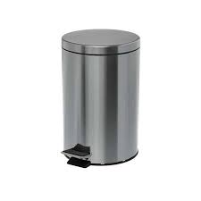[BR.TB-330] CESTO ACERO INOXIDABLE REDONDO C/PEDAL 30 LTS.