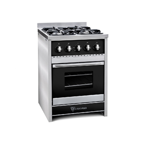 [IS.453-60-1] COCINA LINEA GASTRONOMICA CHIARA 60cm NEGRA x1u