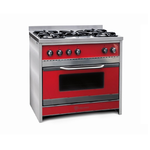 [IS.453-90-2] COCINA LINEA GASTRONOMICA CHIARA 90cm ROJA x1u
