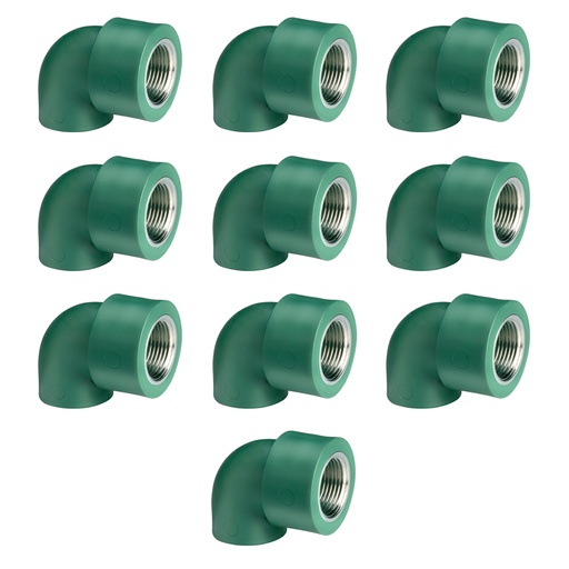 [ML.668] CODO FUSION R. METALICA HEMBRA 90º 25mm X 3/4" PACK X 10u.