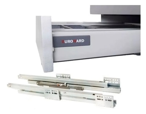 [EH.EHLD083POG50] CORREDERA OCULTA PUSH OPEN 500mm C/LAT GRIS x1u.