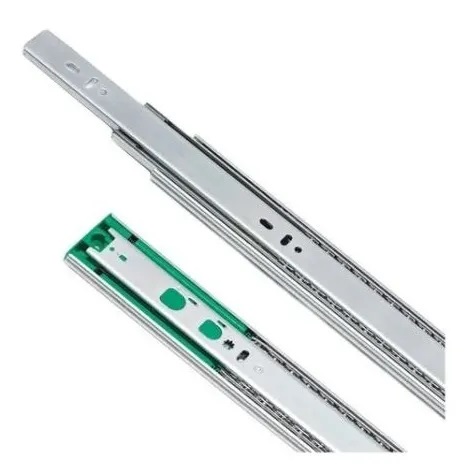 [CC.GMTL400ZPS] CORREDERA TELES. CIERRE SUAVE + PUSH OPEN  40cm ZINCADA