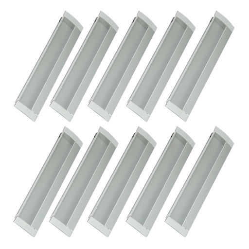[ML.487] CUBETA ALUMINIO RECTANGULAR 128x36mm PACK X 10u.