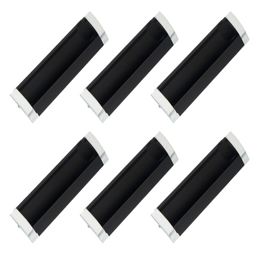 [ML.485] CUBETA NEGRA RECTANGULAR 160x36mm PACK X 6u.