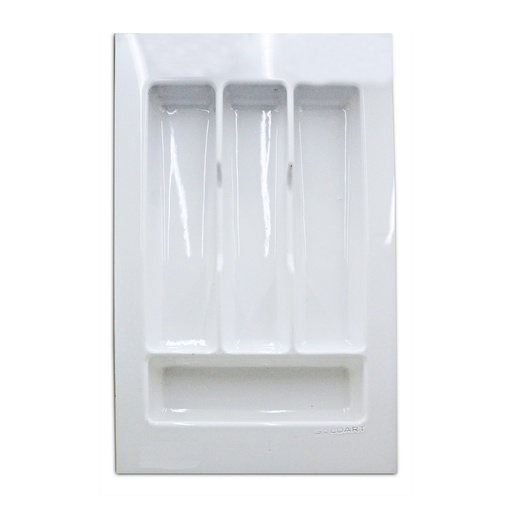[SO.3011-BL] CUBIERTERO PLASTICO 300 x 500 N°1 BLANCO x1u