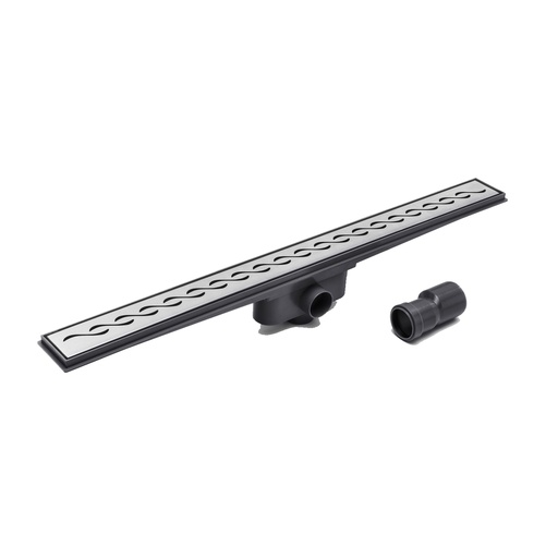 [AT.DPP600T07SA] DESAGUE LINEAL RIO 600mm C/TAPA DE ACERO INOX. ONDA MATE x1u.