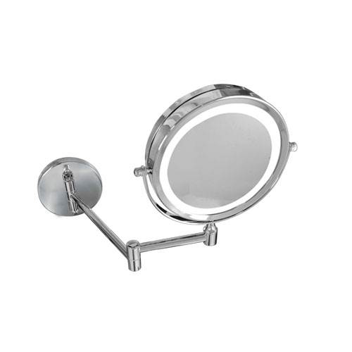 [BR.WC-808] ESPEJO BRAZO ARTICULADO 7" CON LUZ CON AUMENTO DOBLE FAZ