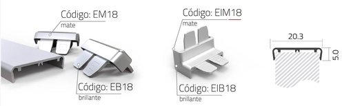 [GE.EIM18] ESQUINERO MATE INTERNO PARA EURO18 EIM18