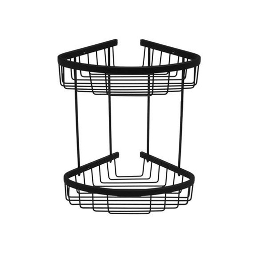 [BR.WC-321-N] ESQUINERO REJILLA OVAL DOBLE NEGRO 390x260x200mm