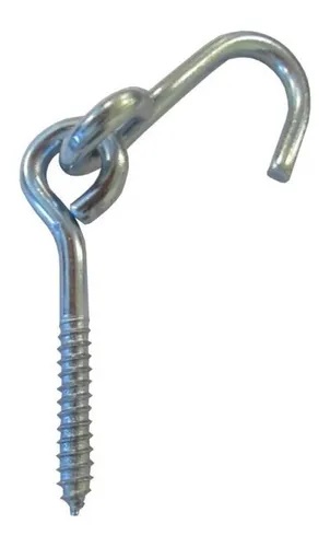 [SC.560-1002] GANCHO PARA HAMACA ACERO 1.6 mm 8Ø CON PITON