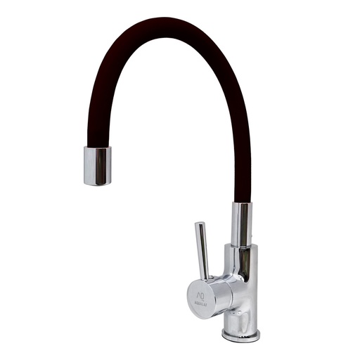 [AQ.59005/NG] GRIFERIA COCINA MONOCOMANDO FLEX PICO COLOR NEGRO