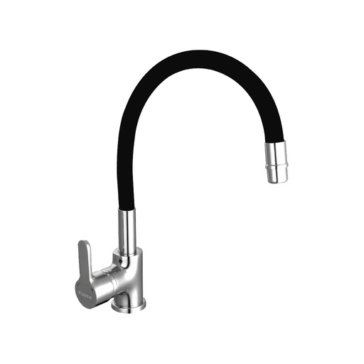 [PI.10016NE] GRIFERIA COCINA MONOCOMANDO GOURMET PIAZZA EMBLEM NEGRA FLEXIBL