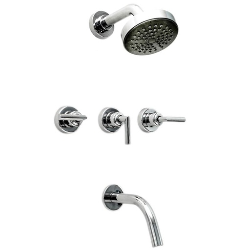 [AQ.9030] GRIFERIA DUCHA AUKAN LEVER C/TRANF CERAMICO