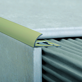 [AT.1567] GUARDACANTO ARCO 10mm x 2.5m ALUMINIO BEIGE