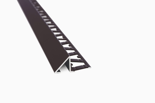 [AT.2857] GUARDACANTO PRISMA 10mm x 2.5m ALUMINIO CAFE