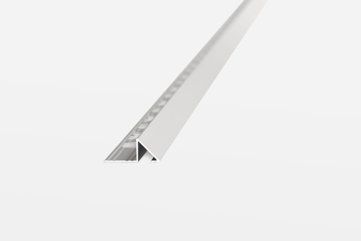 [AT.2851] GUARDACANTO PRISMA 10mm x 2.5m ALUMINIO CROMO BRILLANTE