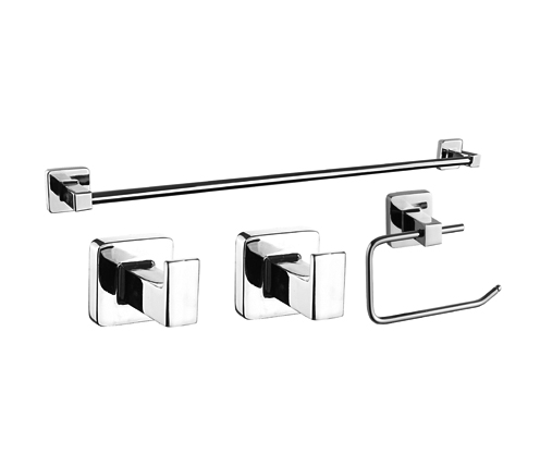 [PI.73028] KIT ACCESORIO X 4 PIEZA CUBE P/BAÑO PIAZZA