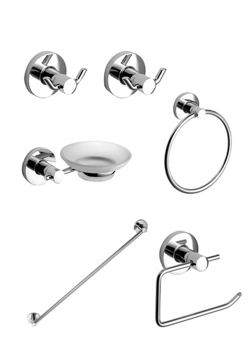 [PI.71029] KIT ACCESORIO X 6 PIEZAS PARA BAÑO DOMANI