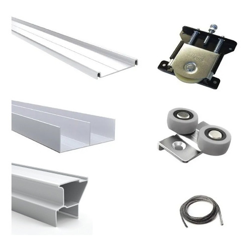 [GE.SM150] KIT DE PLACARD COMPLETO SM150 DOS PUERTAS SMART 1.5mts