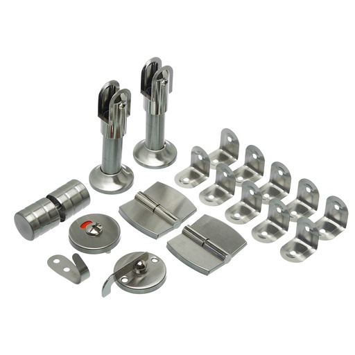 [BR.BRZ-1028-I] KIT DIVISOR DE BAÑO ACERO INOXIDABLE IZQUIERDA