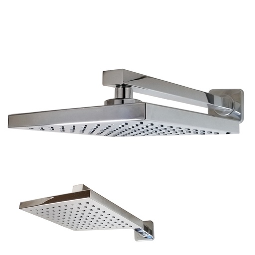 [AQ.LY635] LLUVIA CUADRADA 200mm PARA DUCHA BRAZO RECTO ANTICALCAREA