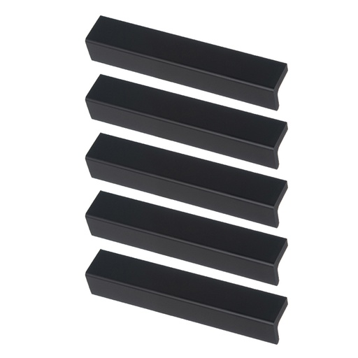 [ML.527] MANIJA BARRAL "L" GRANDE NEGRO 18x18x160mm PACK X 5u.