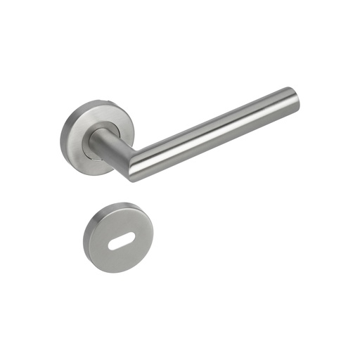 [BR.MG-1050] MEDIA MANIJA RECTA ACERO INOXIDABLE GIRAT CON ROSETA Y BOC.