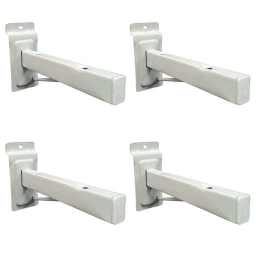 [ML.613] MENSULA PANEL ESTANTE REFORZADA 18cm. PACK X 4u.
