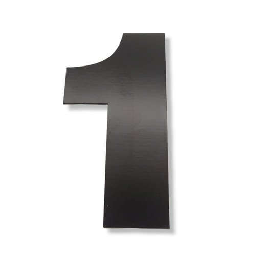 [RA.1,250N] NUMERO CLASICO 1 DE 250 mm NEGRO x1u.