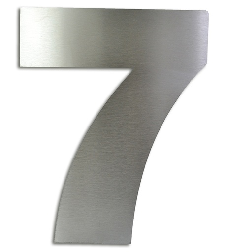 [RA.7,150] NUMERO CLASICO 7 DE 150 MM ACERO INOXIDABLE