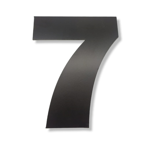 [RA.7,250N] NUMERO CLASICO 7 DE 250 mm NEGRO x1u.