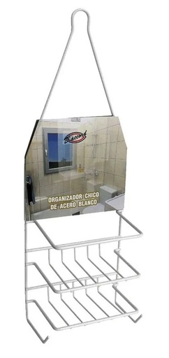 [DA.ORG0IMP27] ORGANIZADOR P/DUCHA CHICO ACERO BLANCO