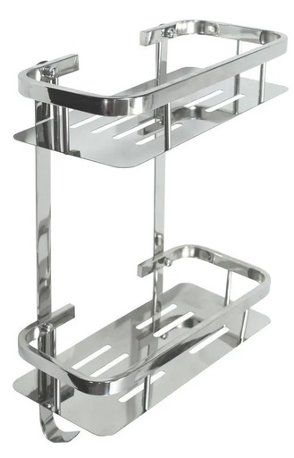 [DA.ORG0IMP50] ORGANIZADOR RECTANGULAR 2 ESTANTES ACERO INOXIDABLE