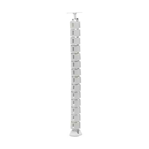 [BR.PC-100-B] PASACABLE VERTEBRA P/ ESCRITORIO OFICINA BLANCO x1u.