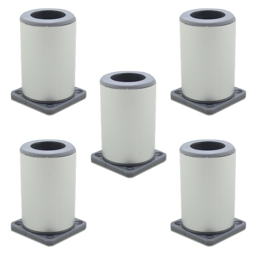 [ML.599] PATA 70MM ALUMINIO ANOD. Ø45MM REGULABLE PACK X 5u.