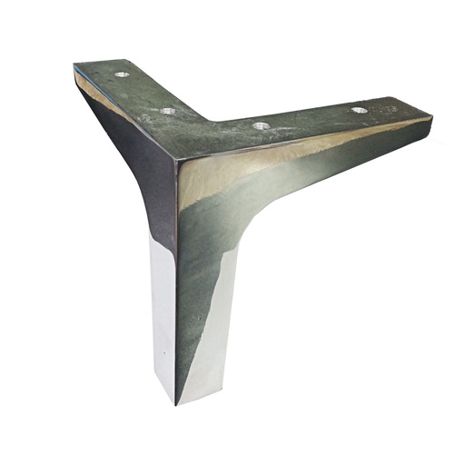 [AC.09] PATA ALUMINIO TIPO ""L"" 185mm PULIDA x1u."