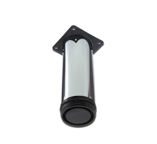 [BR.BRZ-6415-C] PATA CILINDRICA 15 CM REGULABLE CROMADA