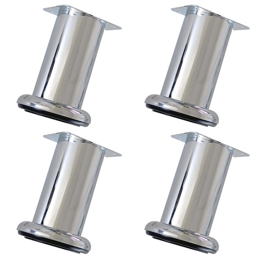 [ML.490] PATA SOFA CROMADA 120mm PACK X 4u.