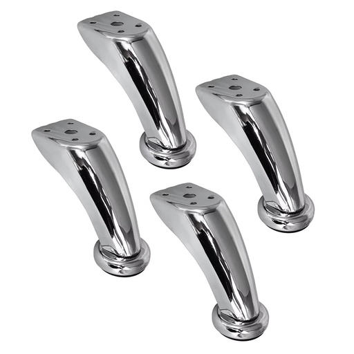 [ML.801] PATA SOFA LEG 90mm CROMADA PACK X 4u. DANNOK