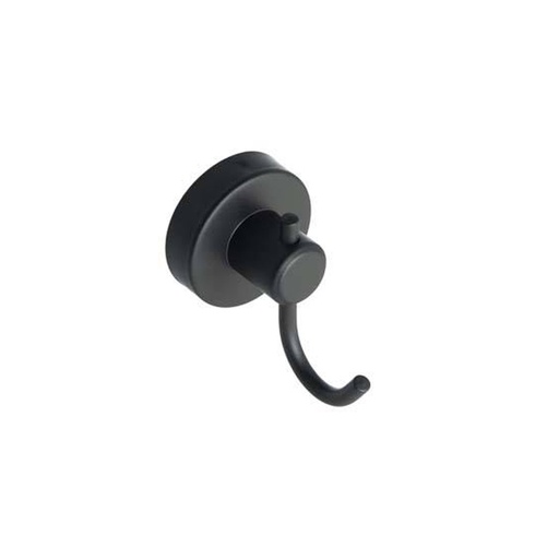 [BR.WC-212-N] PERCHA REDONDA GANCHO CURVO NEGRA
