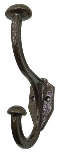 [AR.A49-ORO] PERCHA RUSTICA GRANDE DOBLE PINTADA ORO VIEJO x1u.