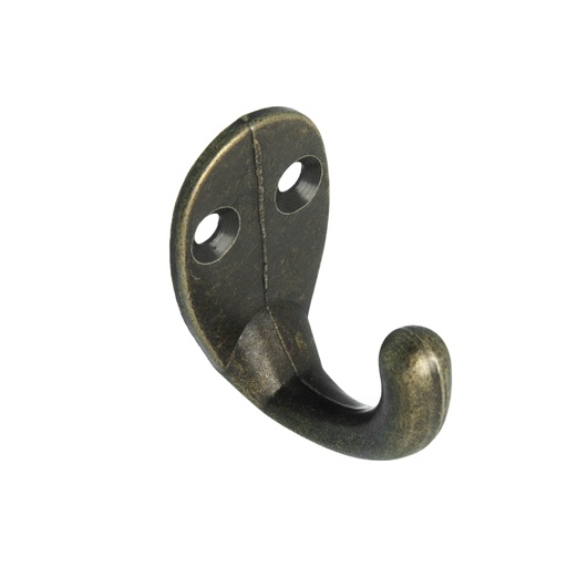 [BR.VA-01] PERCHA SIMPLE BRONCE VIEJO 38x21x29mm x1u.