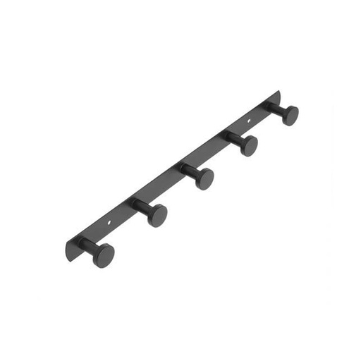[BR.WC-216-N] PERCHERO 5 COLGADORES CON BASE NEGRO