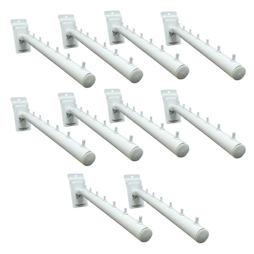 [ML.627] PERCHERO PANEL FRONTAL INCLINADO 30cm. PACK X 10u.